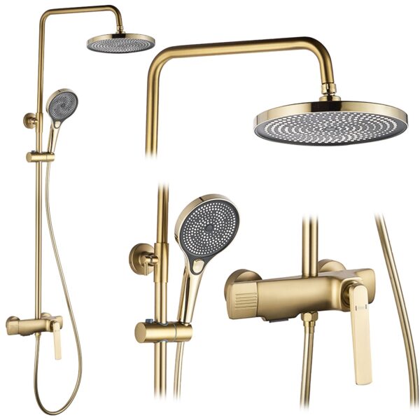 Kit de douche REA REBEL GOLD BRUSH