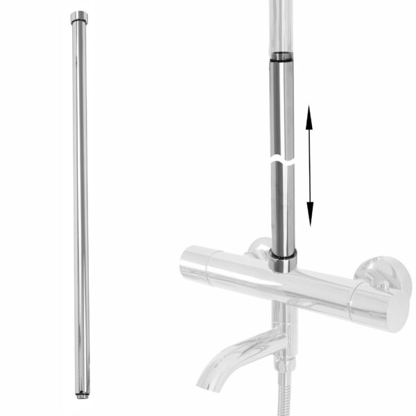 Rallonge pour ensemble bain-douche CHROM 60cm