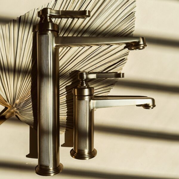 Robinet de lavabo Rea Monaco Gold Brush Low – Image 4
