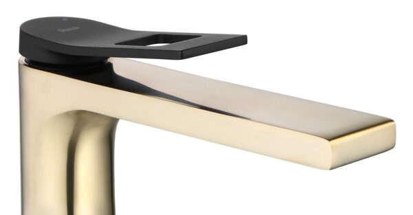 Robinet de lavabo REA Soul Gold mat black High – Image 2