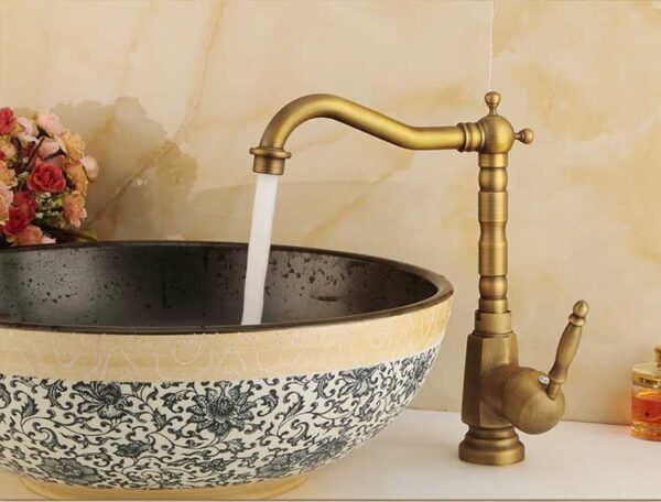 Robinet de lavabo Bona Old Gold High – Image 6