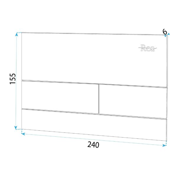 Bâti support wc K011A-Q REA T Black Glass – Image 9