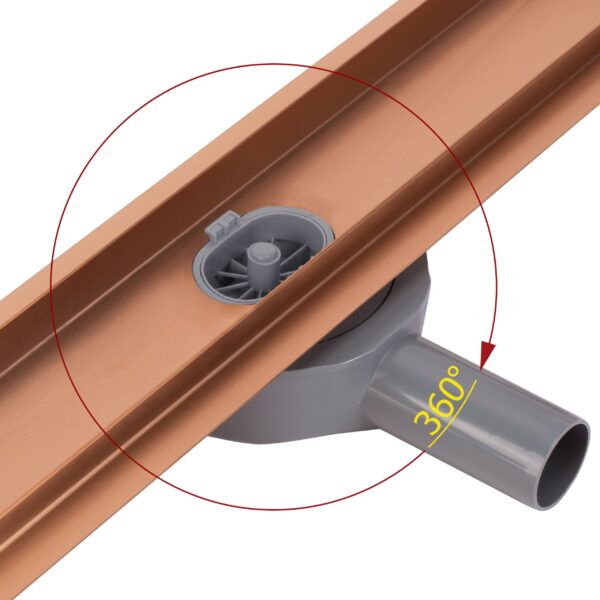 Drain linéaire REA Neox pro Brushed Copper 100 – Image 9
