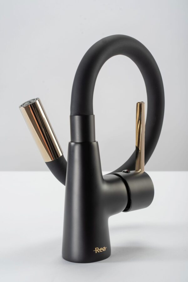 Robinet de cuisine Rea ICON Black/Gold – Image 2
