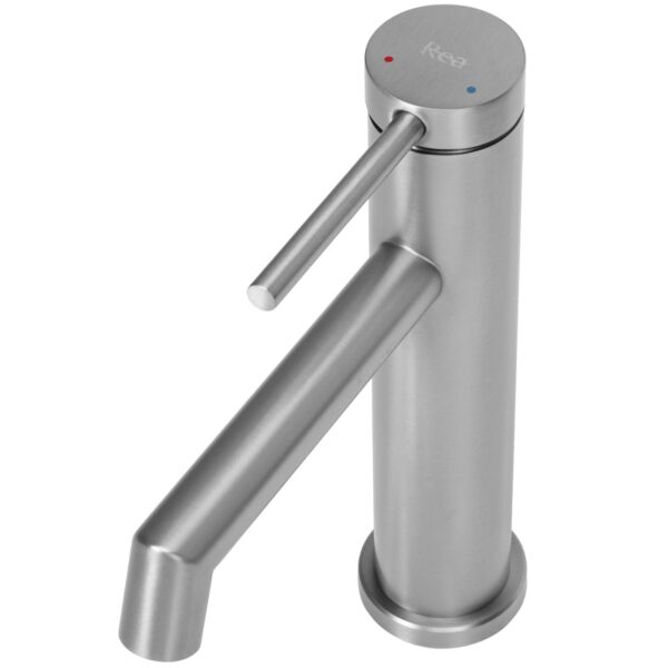 Robinet de lavabo Rea Foss Nickel Brush Low – Image 4