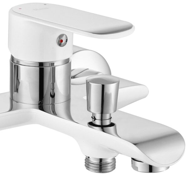 Robinet de baignoire REA BLOOM White Chrome – Image 2