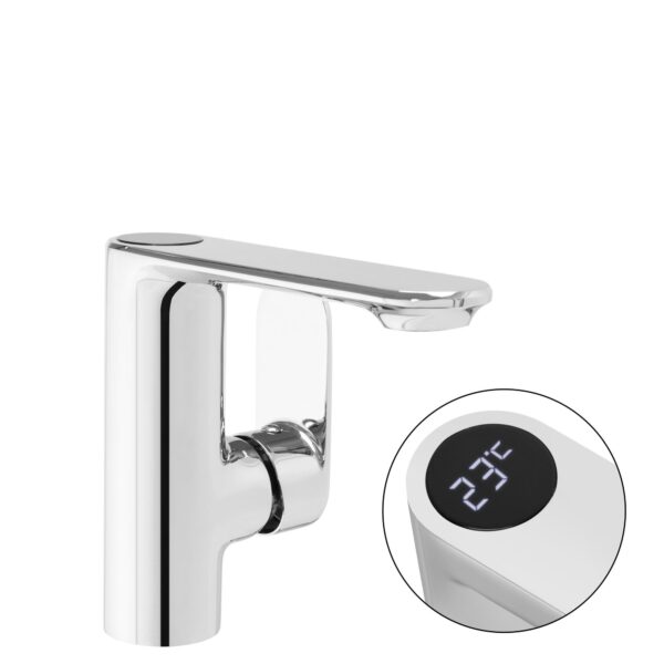 Robinet de lavabo Rea Mils LCD Chrom low