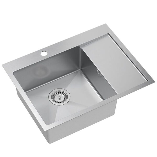 Évier en acier RUSSEL 116 BRUSH NICKEL
