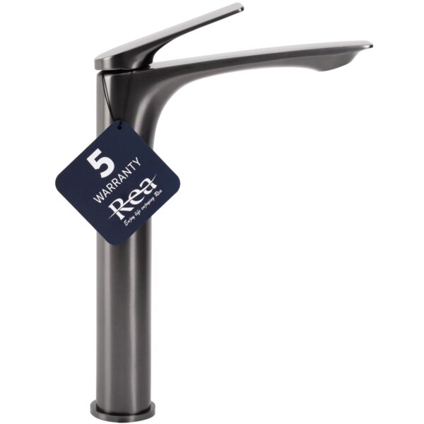 Robinet de salle de bain Rea AVALON titanium High – Image 3