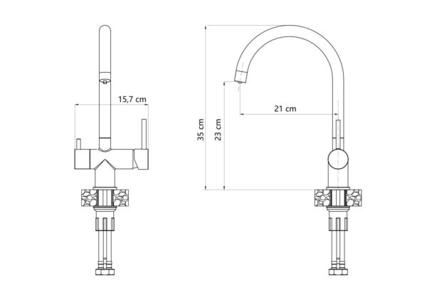 Robinet de cuisine REA Caren Copper – Image 4