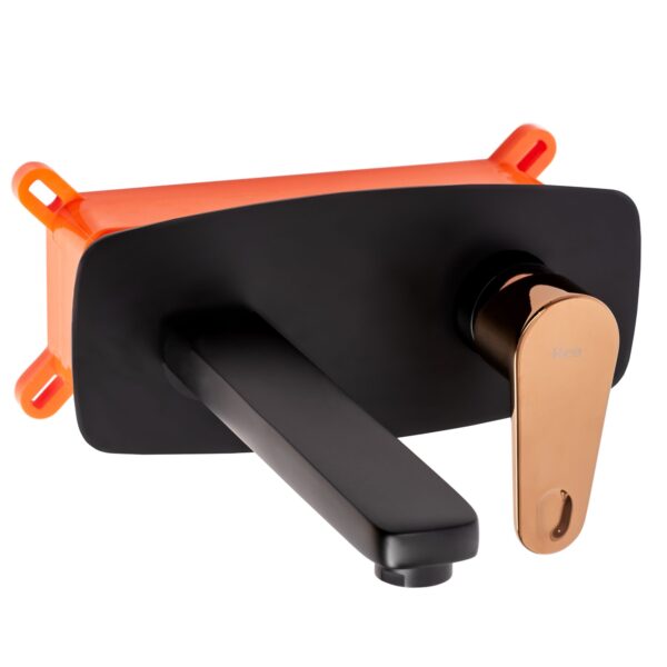 Robinet de lavabo encastré Rea MILD BLACK ROSE GOLD + BOX