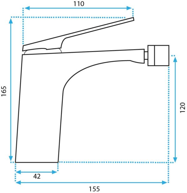 Robinet de bidet Rea AVALON Titanium – Image 5
