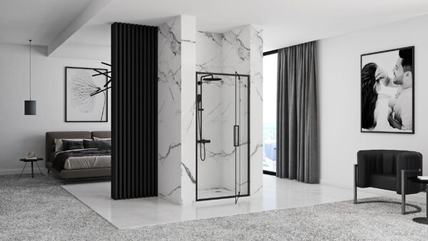 Porte de douche à entrouvrir Rapid Swing 100 – Image 3