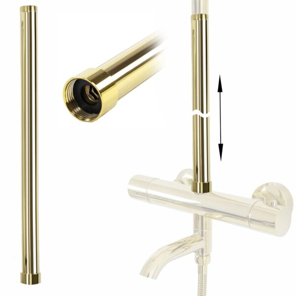 Rallonge pour ensemble bain-douche GOLD 50cm