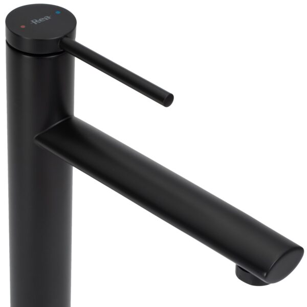Robinet de lavabo Rea Oval Black High – Image 3