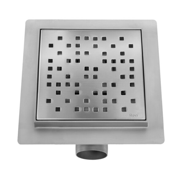 Drain linéaire REA DOTS 150x150 Nickel Brush – Image 3