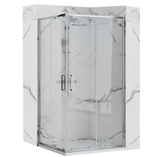Cabine de douche Rea Punto Chrome 80x100