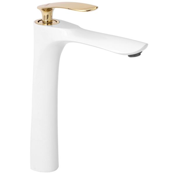 Robinet de lavabo Rea Orbit White Gold High