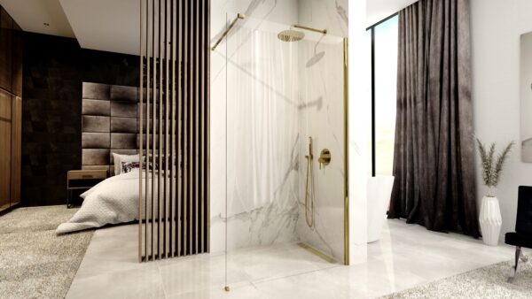 Paroi de douche Rea Aero Gold 120 Walk In – Image 2