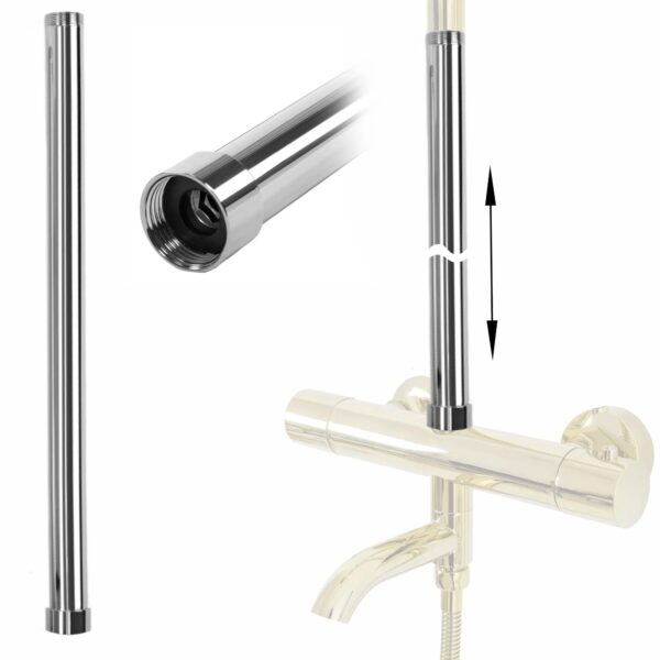 Rallonge pour kit de bain-douche CHROM 50cm