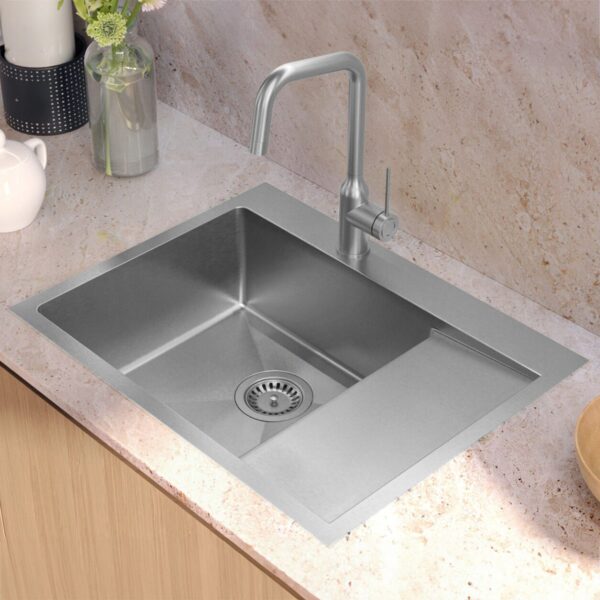 Évier en acier RUSSEL 116 BRUSH NICKEL – Image 4