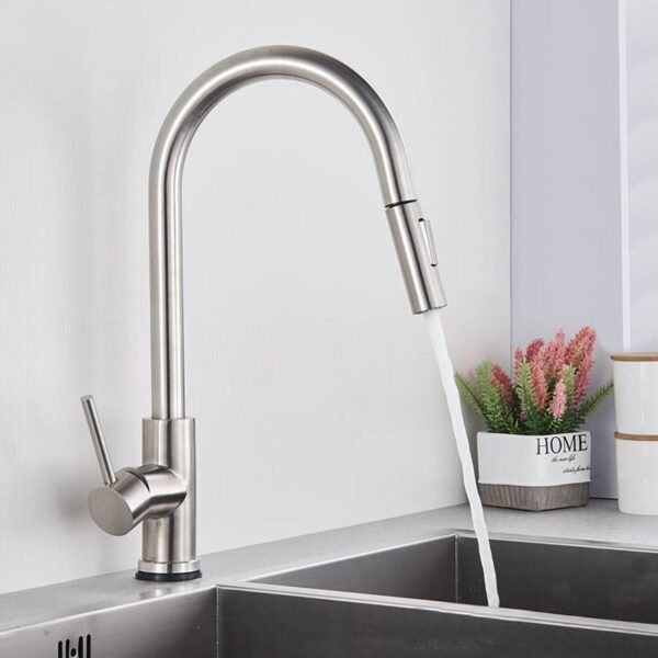 Sortie dair avec aérateur pour robinet de cuisine REA Fresh Brush Steel – Image 4