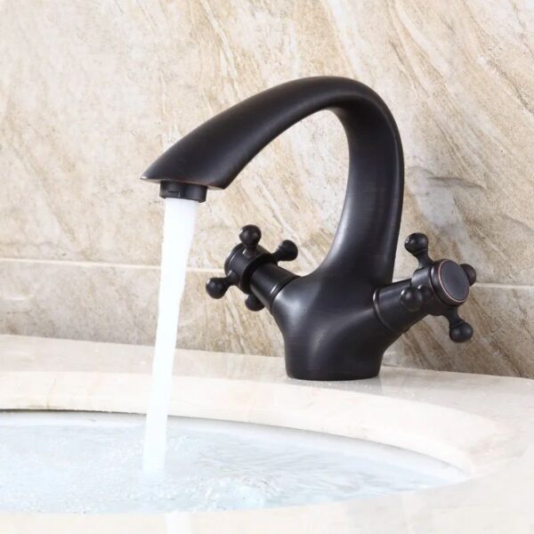 Robinet de lavabo Rea Retro Old Black – Image 2