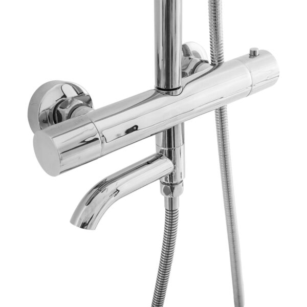 Kit de douche avec thermostat Lungo chrome – Image 8