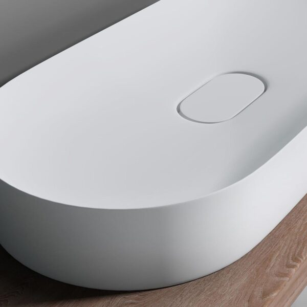 Vasque en conglomérat  IRIS 71 CM White – Image 5