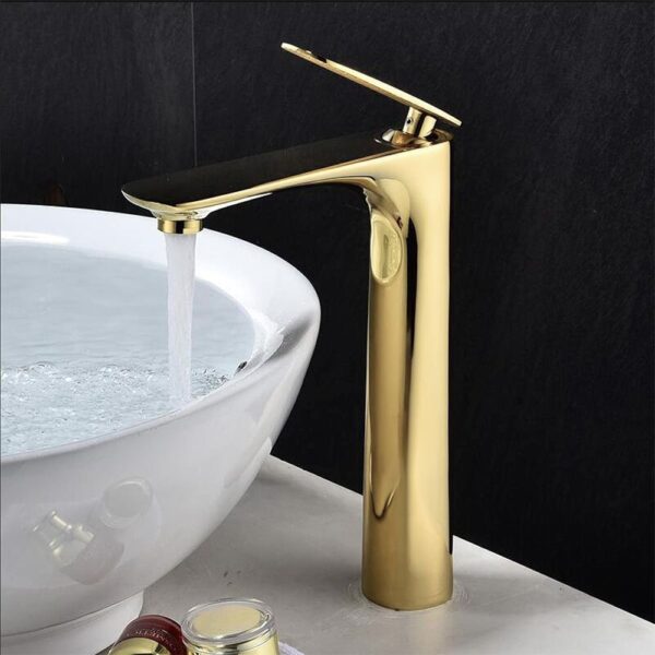 Robinet de lavabo Rea Berg Gold High – Image 2