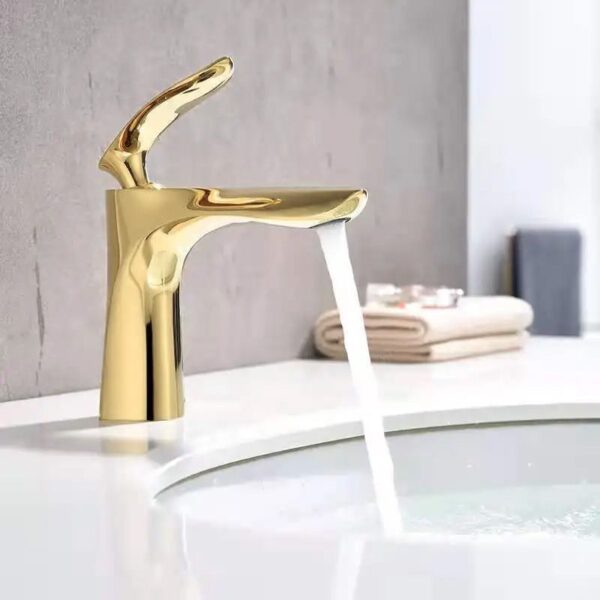 Robinet de lavabo Rea Orbit Gold Low – Image 2