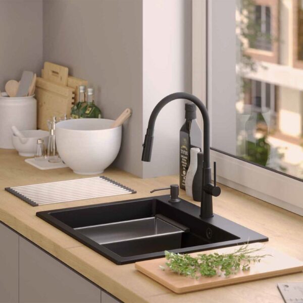 évier en granit KURT 110 WORKSTATION Black – Image 8