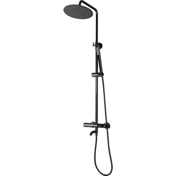 Kit de douche avec Thermostat Lungo Black Metallic – Image 5