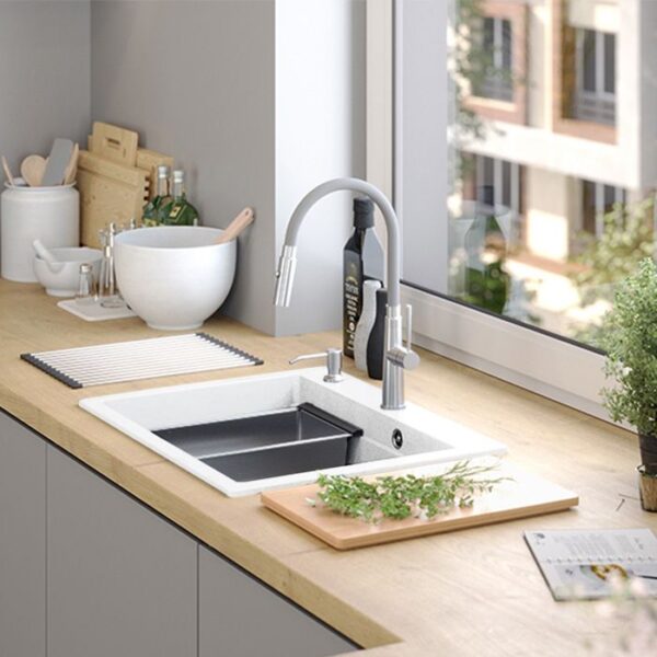 évier en granit KURT 110 WORKSTATION White – Image 7