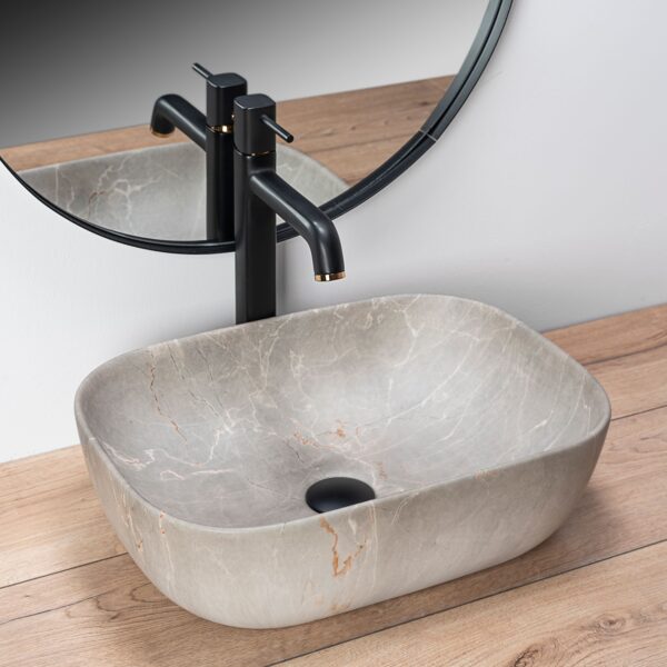 Vasque à poser Rea Livia Beige – Image 2