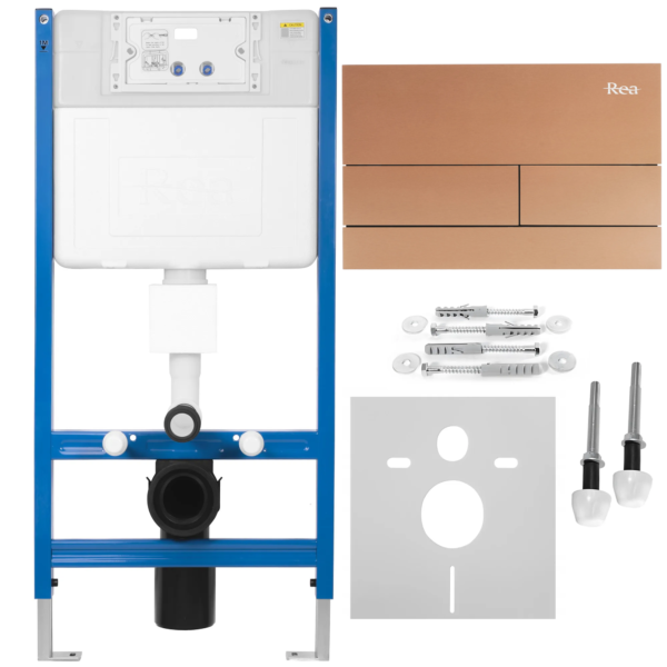 Bâti support wc REA K011A-Q T Brush Copper