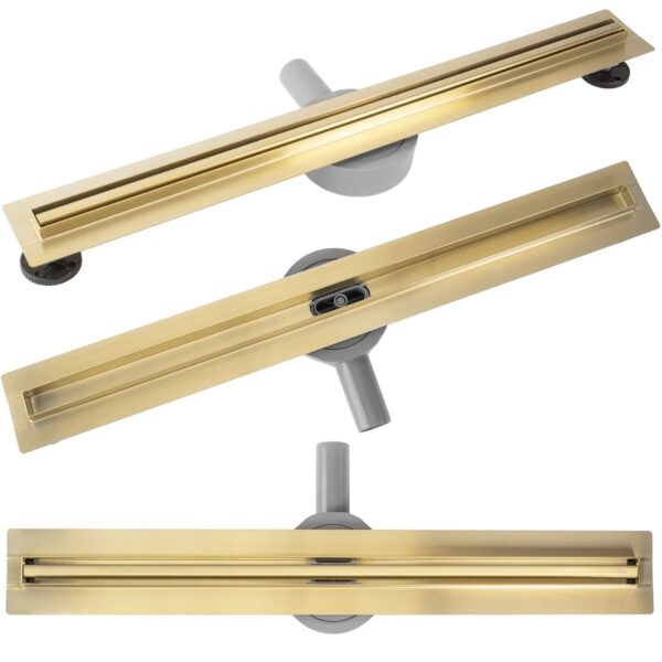 Drain linéaire REA Neox Slim pro Brush Gold 90