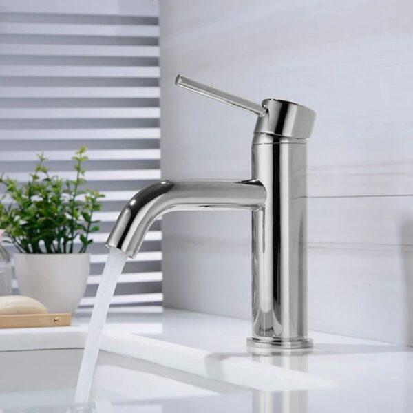 Robinet de lavabo Rea Lungo Chrome Bas – Image 2