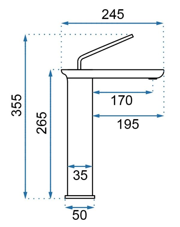 Robinet de lavabo REA MODO Black High – Image 8