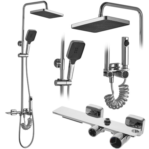 Kit de douche REA HELIX Chrom