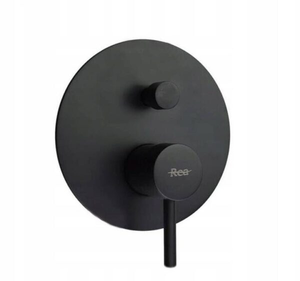 Colonne de douche-baignoire encastrée Rea Lungo Black + BOX – Image 3