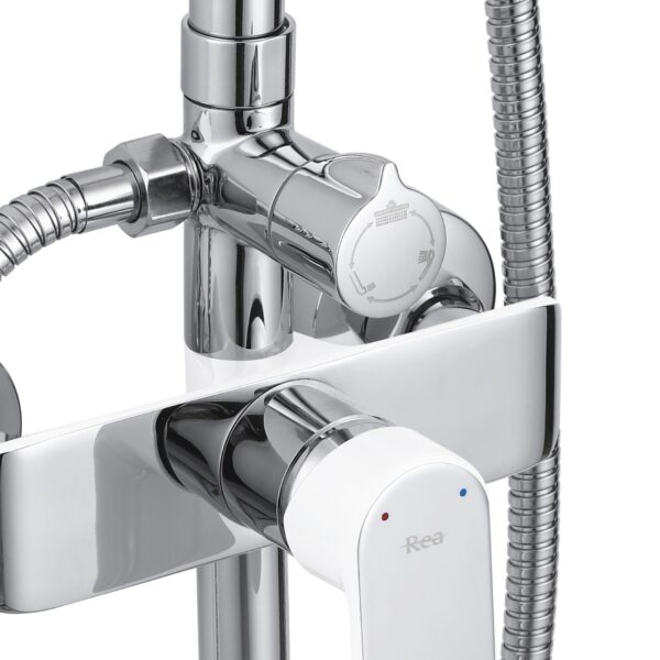 Kit de douche REA BLOOM WHITE CHROME – Image 4