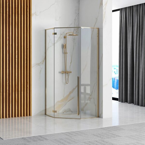 Cabine de douche DIAMOND GOLD 100x100 – Image 2