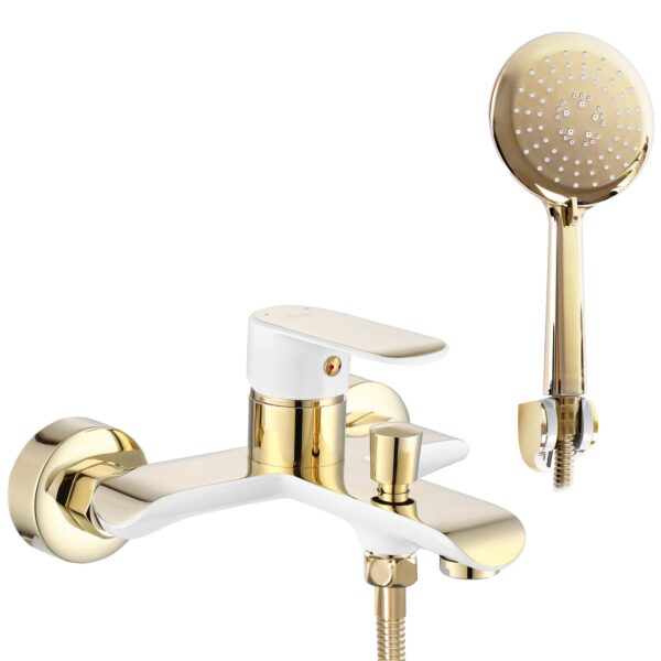 Robinet de baignoire REA Bloom White gold