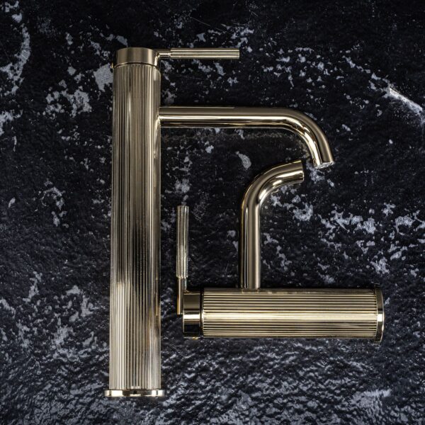Robinet de lavabo Rea Argon Gold Low – Image 3