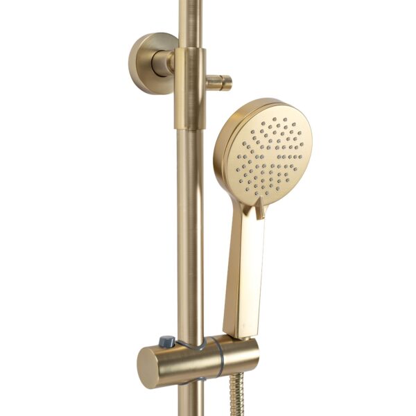Kit de douche avec thermostat Rea PAROT BRUSHED GOLD – Image 5