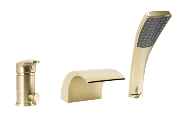 Robinet de baignoire Rea Riven Brush Gold