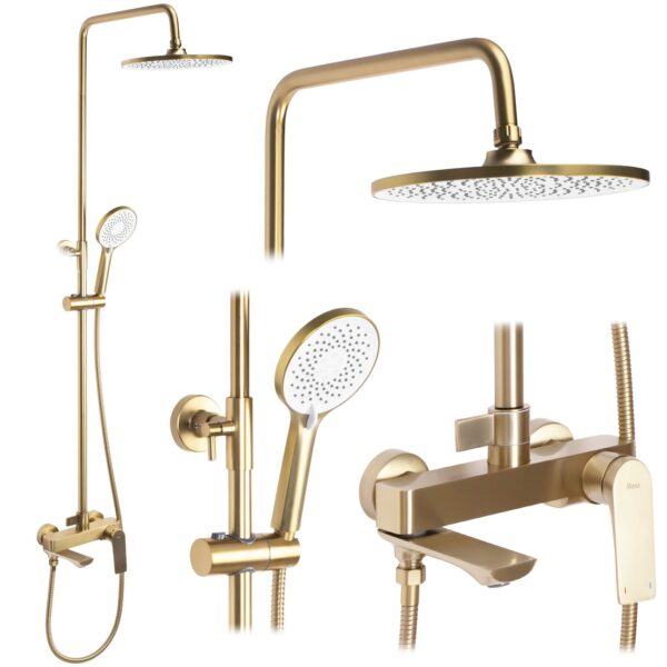 Kit de douche REA AVALON GOLD BRUSH