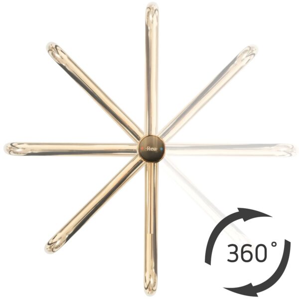 Robinet de salle de bain Rea Lugano Slim Brush Gold High – Image 4