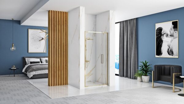 Porte de douche REA Rapid Swing Gold 100 – Image 3